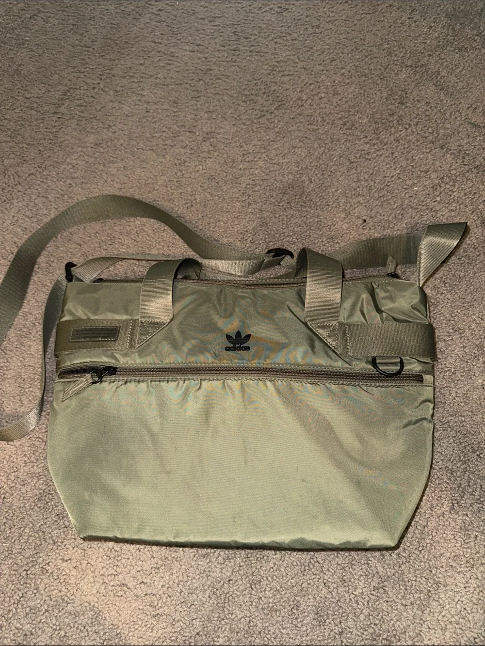 adidas Olive Green Messenger Crossbody Bag